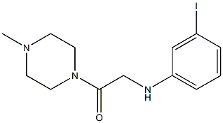 2-[(3-iodophenyl)amino]-1-(4-methylpiperazin-1-yl)ethan-1-one 结构式