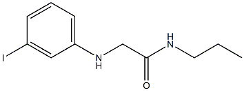 2-[(3-iodophenyl)amino]-N-propylacetamide 结构式