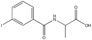 2-[(3-iodophenyl)formamido]propanoic acid 结构式