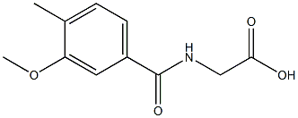 2-[(3-methoxy-4-methylphenyl)formamido]acetic acid 结构式