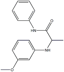 2-[(3-methoxyphenyl)amino]-N-phenylpropanamide 结构式