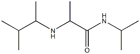 2-[(3-methylbutan-2-yl)amino]-N-(propan-2-yl)propanamide 结构式