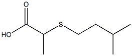 2-[(3-methylbutyl)thio]propanoic acid 结构式