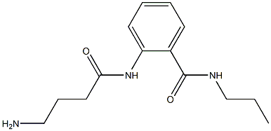 2-[(4-aminobutanoyl)amino]-N-propylbenzamide 结构式