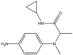 2-[(4-aminophenyl)(methyl)amino]-N-cyclopropylpropanamide 结构式