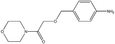 2-[(4-aminophenyl)methoxy]-1-(morpholin-4-yl)ethan-1-one 结构式