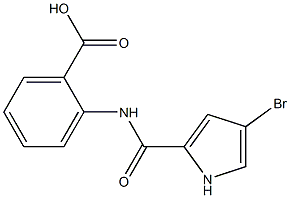 2-[(4-bromo-1H-pyrrole-2-)(methyl)amido]benzoic acid 结构式