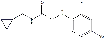 2-[(4-bromo-2-fluorophenyl)amino]-N-(cyclopropylmethyl)acetamide 结构式