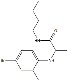 2-[(4-bromo-2-methylphenyl)amino]-N-butylpropanamide 结构式