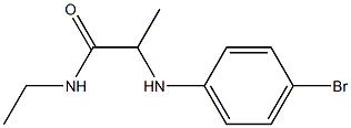 2-[(4-bromophenyl)amino]-N-ethylpropanamide 结构式