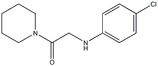 2-[(4-chlorophenyl)amino]-1-(piperidin-1-yl)ethan-1-one 结构式