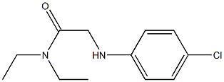 2-[(4-chlorophenyl)amino]-N,N-diethylacetamide 结构式