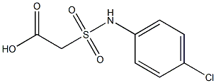 2-[(4-chlorophenyl)sulfamoyl]acetic acid 结构式