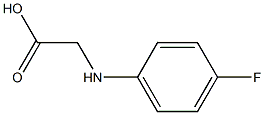 2-[(4-fluorophenyl)amino]acetic acid 结构式