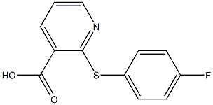 2-[(4-fluorophenyl)sulfanyl]pyridine-3-carboxylic acid 结构式
