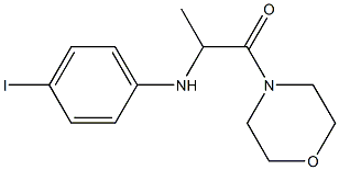 2-[(4-iodophenyl)amino]-1-(morpholin-4-yl)propan-1-one 结构式