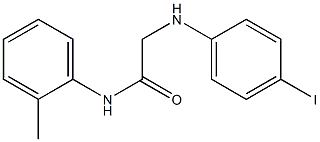 2-[(4-iodophenyl)amino]-N-(2-methylphenyl)acetamide 结构式