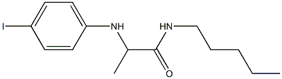 2-[(4-iodophenyl)amino]-N-pentylpropanamide 结构式
