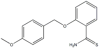 2-[(4-methoxybenzyl)oxy]benzenecarbothioamide 结构式