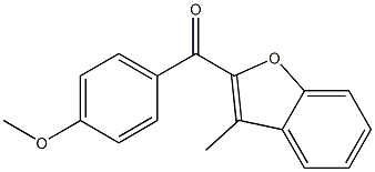 2-[(4-methoxyphenyl)carbonyl]-3-methyl-1-benzofuran 结构式