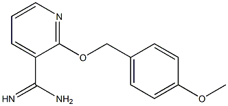 2-[(4-methoxyphenyl)methoxy]pyridine-3-carboximidamide 结构式