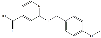 2-[(4-methoxyphenyl)methoxy]pyridine-4-carboxylic acid 结构式