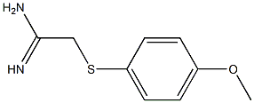 2-[(4-methoxyphenyl)sulfanyl]ethanimidamide 结构式