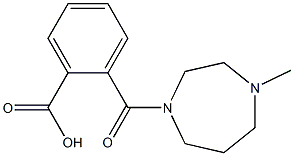 2-[(4-methyl-1,4-diazepan-1-yl)carbonyl]benzoic acid 结构式