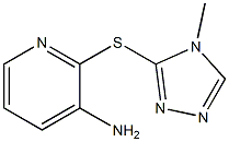 2-[(4-methyl-4H-1,2,4-triazol-3-yl)sulfanyl]pyridin-3-amine 结构式