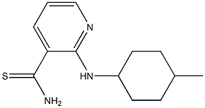 2-[(4-methylcyclohexyl)amino]pyridine-3-carbothioamide 结构式