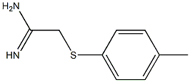 2-[(4-methylphenyl)sulfanyl]ethanimidamide 结构式