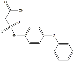 2-[(4-phenoxyphenyl)sulfamoyl]acetic acid 结构式