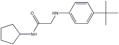 2-[(4-tert-butylphenyl)amino]-N-cyclopentylacetamide 结构式