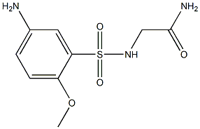 2-[(5-amino-2-methoxybenzene)sulfonamido]acetamide 结构式