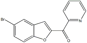 2-[(5-bromo-1-benzofuran-2-yl)carbonyl]pyridine 结构式