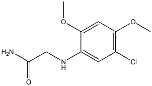 2-[(5-chloro-2,4-dimethoxyphenyl)amino]acetamide 结构式