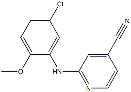 2-[(5-chloro-2-methoxyphenyl)amino]pyridine-4-carbonitrile 结构式