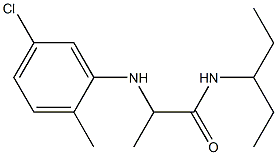 2-[(5-chloro-2-methylphenyl)amino]-N-(pentan-3-yl)propanamide 结构式