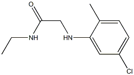 2-[(5-chloro-2-methylphenyl)amino]-N-ethylacetamide 结构式