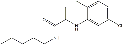 2-[(5-chloro-2-methylphenyl)amino]-N-pentylpropanamide 结构式