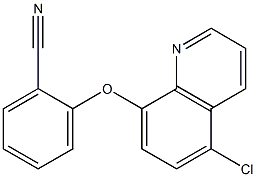 2-[(5-chloroquinolin-8-yl)oxy]benzonitrile 结构式