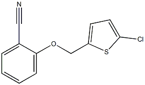 2-[(5-chlorothiophen-2-yl)methoxy]benzonitrile 结构式