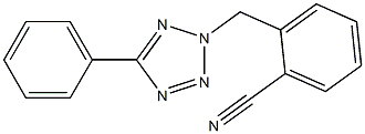 2-[(5-phenyl-2H-1,2,3,4-tetrazol-2-yl)methyl]benzonitrile 结构式