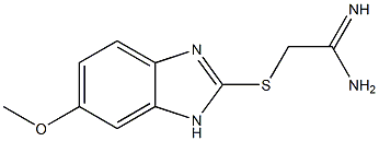 2-[(6-methoxy-1H-1,3-benzodiazol-2-yl)sulfanyl]ethanimidamide 结构式