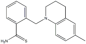 2-[(6-methyl-1,2,3,4-tetrahydroquinolin-1-yl)methyl]benzene-1-carbothioamide 结构式