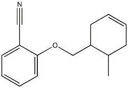 2-[(6-methylcyclohex-3-en-1-yl)methoxy]benzonitrile 结构式