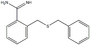 2-[(benzylsulfanyl)methyl]benzene-1-carboximidamide 结构式