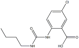 2-[(butylcarbamoyl)amino]-5-chlorobenzoic acid 结构式