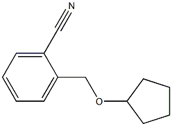 2-[(cyclopentyloxy)methyl]benzonitrile 结构式