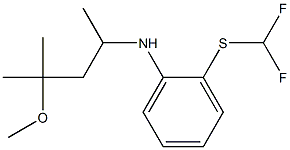 2-[(difluoromethyl)sulfanyl]-N-(4-methoxy-4-methylpentan-2-yl)aniline 结构式